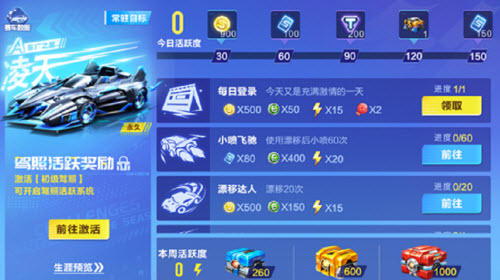 飞车活跃度几点刷新_飞车活跃度任务上限2400_qq飞车活跃度